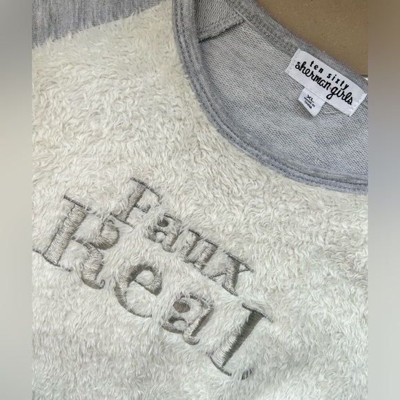 Ten Sixty Sherman fur long-sleeve top - Picture 2 of 3